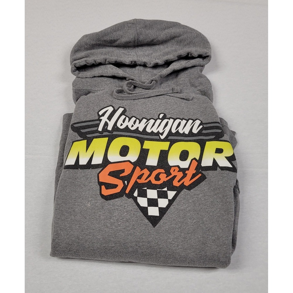 Hoonigan Motor Sports Hoodie Sweatshirt Adult Size 3XL Gray Pullover Long Sleeve